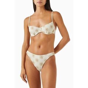 Solid & Striped Eva Top Daniela Bottom Bikini Brule Crinkle Sun Medium